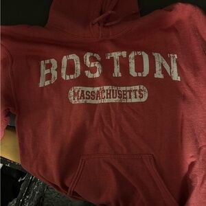 Gildan Pink Boston Hoodie